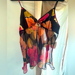 90s Open front tank top